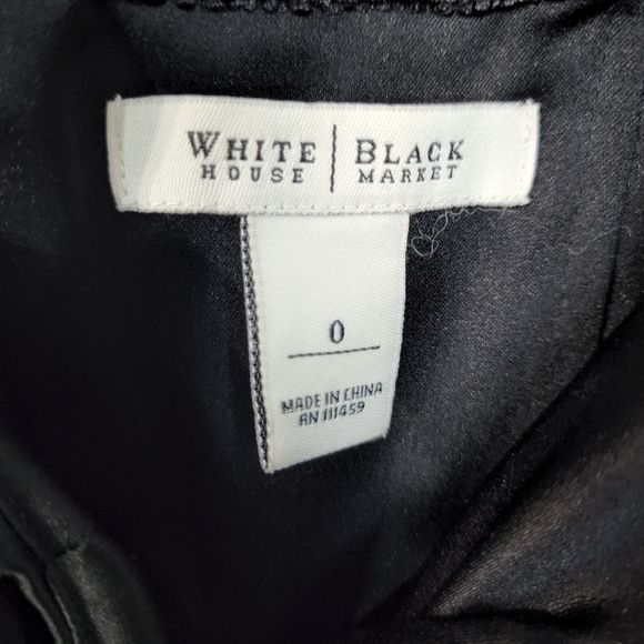 White House Black Market dress size 0 color Black straples - Picture 3 of 7